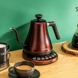 NEW IN PACKAGING - Smart 0.8L Gooseneck Electric Kettle - Copper - Cosori